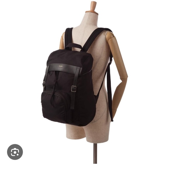 Authentic Saint Laurent Hunting Backpack Black - Picture 3 of 12